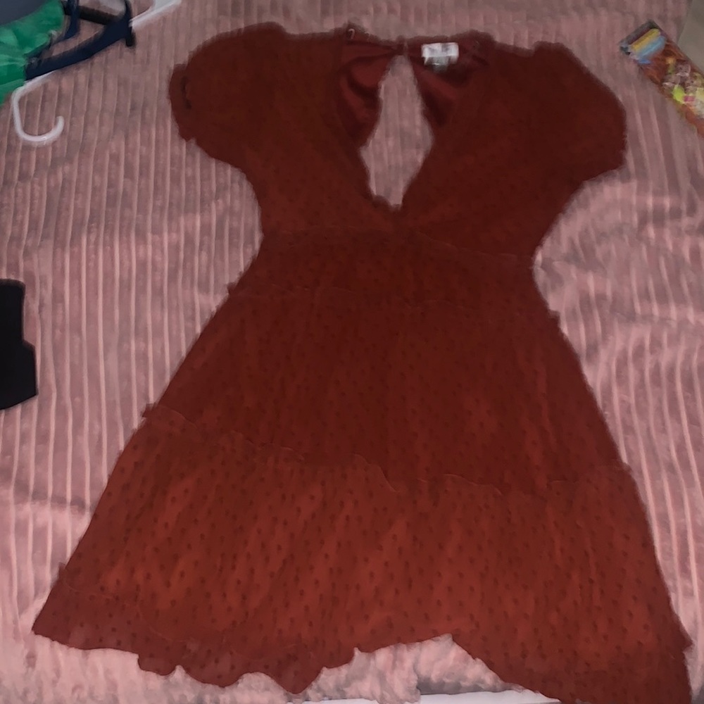 red dress